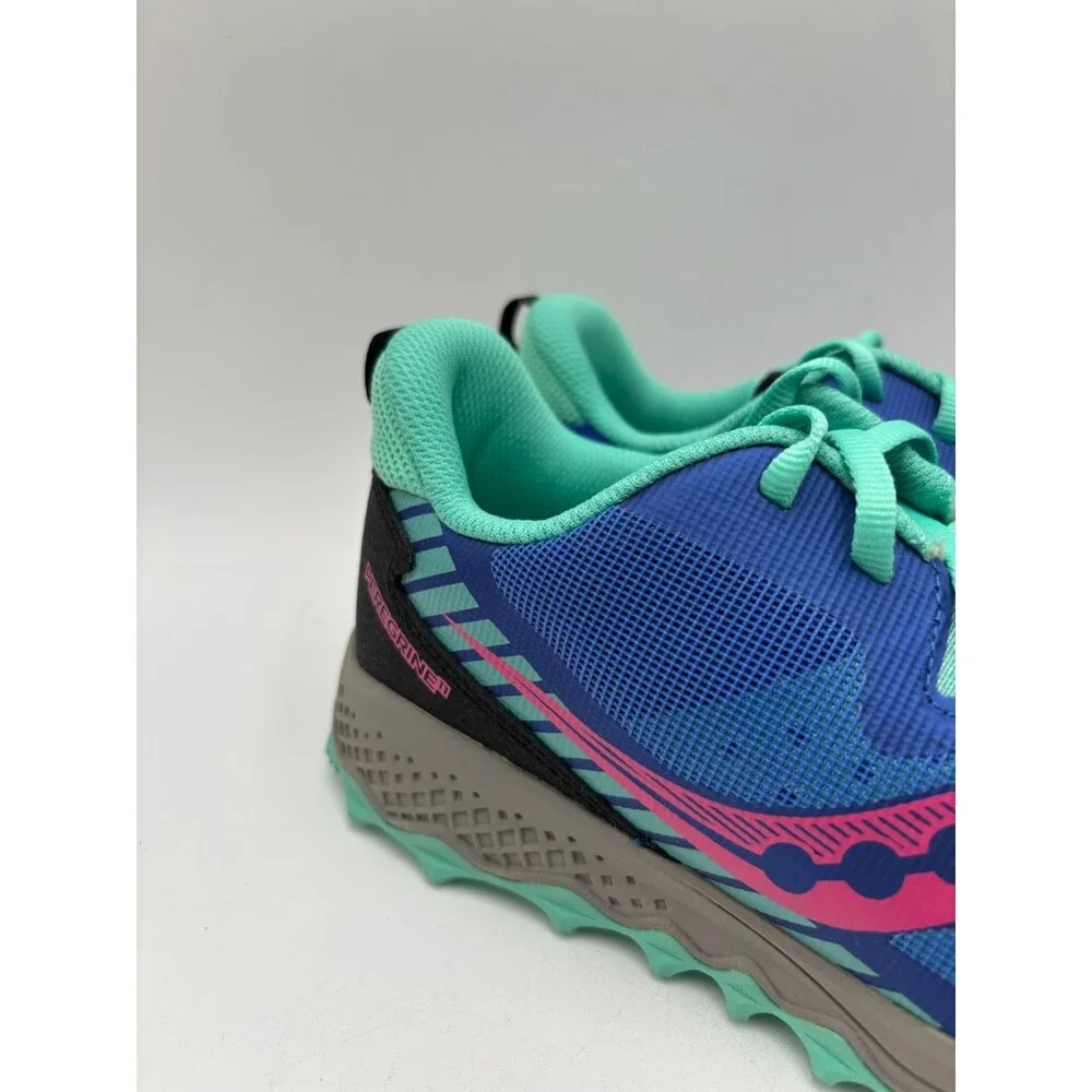 Saucony PEREGRINE 11 SK165557 Girls' NEW Athletic Shoe Blue US Size 6